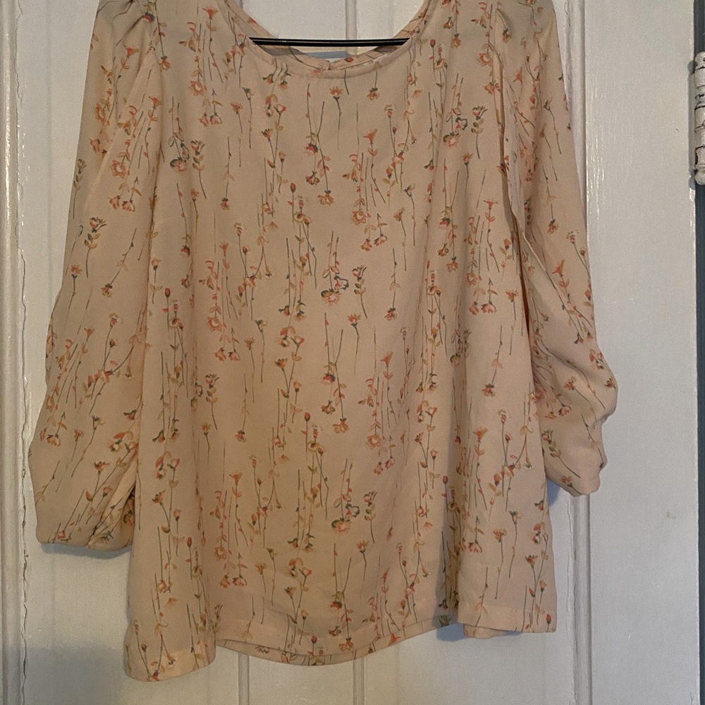 Lauren Conrad Blush Pink Blouse